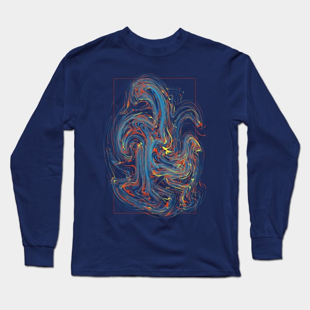 Abstract swirls Long Sleeve T-Shirt by Tuye Project